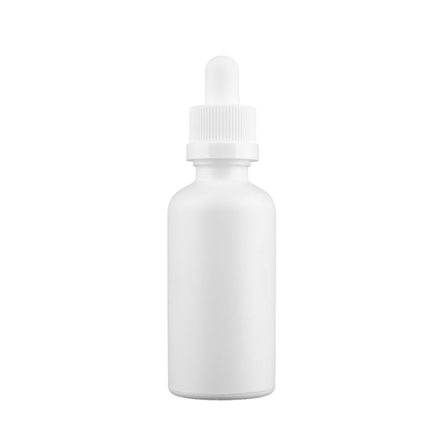 CR Matte White Glass Dropper Bottles 50 Ml Hemp CBD Oil Tincture