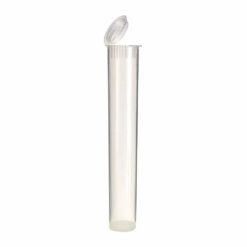 90mm Clear White Glass Pre Roll Tube