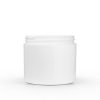 4 oz White Polypropylene Double Wall Straight Sided Jar